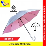UV J-Handle Umbrella UV Protection Curved Handle Payung Hujan #UV #6764 #J-Handle #Curved #Golf #Umbrella #J钩手柄雨伞 #挂钩雨伞