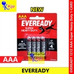Eveready Super Heavy Duty 1212 AAA BP4 X 1-Card
