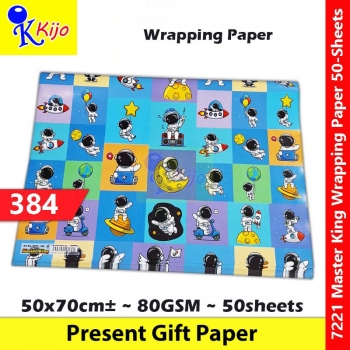 【50-Sheets】Present Gift Paper / Wrapping Paper / Kertas Hadiah / 礼物纸 #7221 #MasterKing #384