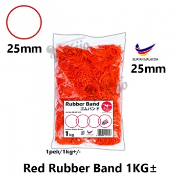 【1KG±】Kijo Red 25mm Rubber Band 1KG± #Kijo #1KG #RubberBand #橡皮圈 #生胶带 #Red #GelangGetah #Getah