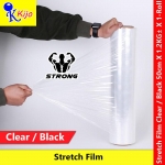 Stretch Film Clear / Black 50cm X 1.2KG± #StretchFilm #WrappingFilm #PackingFilm #StrongFilm #Packing #Pallet