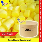 【20-KG±】 Para Block Deodorant Kuning Ubat Gegat Tandas Pewangi Tandas Serai Fragrant 1 X 20-KG±