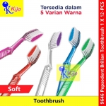 Pepsodent Brilian Toothbrush Soft 1 X 12-PCS #Bulu #SikatGigi #Pepsodent #Brilian #Soft #Toothbrush #9646