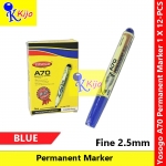 【12-PCS】 Yosogo A70 Permanent Marker Fine 2.5mm #yosogo #A70 #MarkerPen #Marker