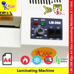 LM-260 Kijo A4 Size Laminating Machine #Laminator #LM-260 #Kijo #A4-Size #LaminatingMachine #MesinLaminating
