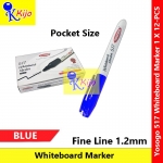 【12-PCS】 Yosogo 517 Pocket Size Whiteboard Marker #Yosogo #517 #whiteboardmarker #Pocketsize