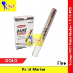 【10-PCS】 Yosogo Paint Marker Fine 1 X 10-PCS #440F #Gold #Silver #PaintMarkerPen #Paint #Yosogo