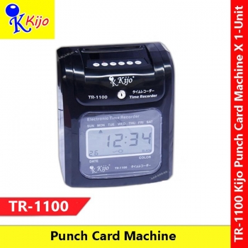 Kijo TR-1100 Punch Card Machine Digital Time Recorder #KIJO #TR-1100 #PunchCardMachine #TimeRecorder