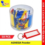 Kijo Key Ring Tag Plastic Key Ring 50-PCS X 1-BOX #7979