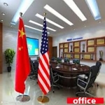 Flag Pole Stand Indoor Tiang Bendera Stainless Steel Flag Pole With Stand #FlagPole #StandFlag #FlagStandOffice #2685 #2686