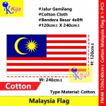 FM48 Malaysia Flag Cotton TC 4x8ft± 120cmX240cm± Bendera Malaysia Jalur Gemilang #FM48 #MalaysiaFlag