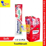 Pepsodent Brilian Toothbrush Soft 1 X 12-PCS #Bulu #SikatGigi #Pepsodent #Brilian #Soft #Toothbrush #9646