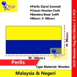 90cm± X 180cm± Perlis Flag Woolen Flag Negeri Perlis Darul Sunnah #3639 #WoolenFlag #Tebal #Perlis