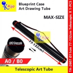 77-132cm Ø11cm A0/B0 Telescopic Drawing Tube Tabung Gambar Blueprint Case #A0 #B0 #2607