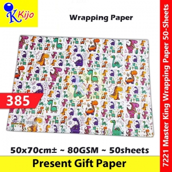 【50-Sheets】Present Gift Paper / Wrapping Paper / Kertas Hadiah / 礼物纸 #7221 #MasterKing #385