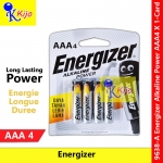Energizer Alkaline Power AAA BP4 X 1-Card #E92 #Energizer #EnergieLongueDuree #AlkalinePower #9638-A #AAA #Battery