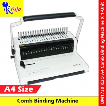 Kijo BM1730 A4 Size Plastic Comb Binding Machine #KIJO #BM1730 #A4 #PlasitcComb #BindingMachine