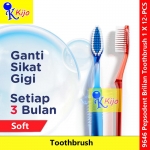 Pepsodent Brilian Toothbrush Soft 1 X 12-PCS #Bulu #SikatGigi #Pepsodent #Brilian #Soft #Toothbrush #9646