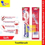 Pepsodent Brilian Toothbrush Soft 1 X 12-PCS #Bulu #SikatGigi #Pepsodent #Brilian #Soft #Toothbrush #9646