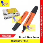 【12-PCS】 Yosogo 800 Highlighter 1 X 12-PCS #800 #Yosogo #Highlighter #yellow #orange