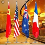 Flag Pole Stand Indoor Tiang Bendera Stainless Steel Flag Pole With Stand #FlagPole #StandFlag #FlagStandOffice #2685 #2686