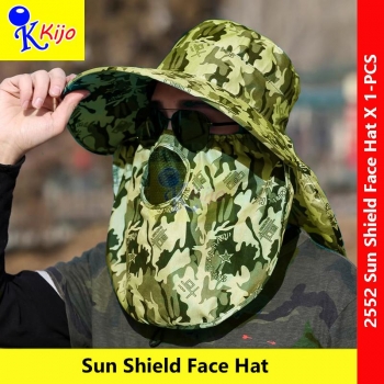 Sun Shield Face Hat / UV Sport Hat / Topi Jepun Soldier / Fishing Hat / Camping Hat / Sun Hat #2552 #日本军帽子 #防晒帽子