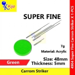 Acrylic Super Fine Carrom Striker 7g 48mm X 5mm ~ Green #4904 #SuperFine #Acrylic #CarromStriker #7g