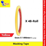 Master King Yellow Masking Tape Painting Tape Marking Tape 14meter± #PitaPekelat #MaskingTape #PaperMarkingTape #yellow