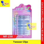 【12-PCS】 V Shape Tweezer Flat Mount / Sepit Janggut / Twizzer / Sepit Uban Penyepit Bulu #不锈钢 #拔毛器 #镊子 #2464