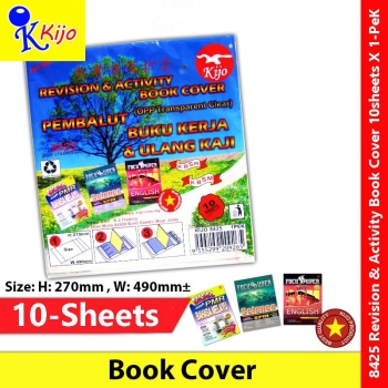 KIJO OPP (Clear) A4size Book Cover Revision & Activity BC8425
