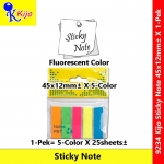 Kijo 45x12mm± PVC Sticky Note Adhesive Glue Memo Pad Post-it Note #9234 #StickyNote #MemoPad #Post-it #Marking #Remark