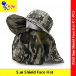 Sun Shield Face Hat / UV Sport Hat / Topi Jepun Soldier / Fishing Hat / Camping Hat / Sun Hat #2552 #日本军帽子 #防晒帽子