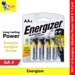 Energizer Alkaline Power AA BP4 X 1-Card #E91 #Energizer #EnergieLongueDuree #AlkalinePower #9637-A #AA #Battery
