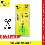 Kijo Student Scissors 5inch 13cm± Stainless Steel #2345 #KIJO #Student #Scissors #Gunting #剪刀 #Stationery #卡装学生剪刀