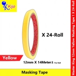 Master King Yellow Masking Tape Painting Tape Marking Tape 14meter± #PitaPekelat #MaskingTape #PaperMarkingTape #yellow