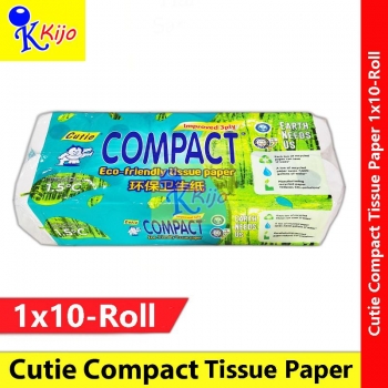 Cutie Compact Toilet Tissue Rolls Kertas Tisu DWI Lapisan Twin Ply Tissue Cutie Compact Toilet Rolls