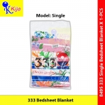333 Bedsheet Blanket 100%Cotton Single Size Selimut Cover Tilam AAA Grade #8495 #333 #Single #Bedsheet #Blanket #床单 #被单