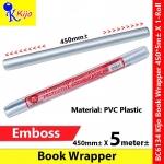 Kijo PVC Emboss Book Cover Wrapper 450mm± X 5meter± #6134 #BookCover #BookWrapper #Kijo #PembalutBuku #Plastic #包书纸