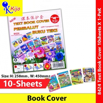 8424 Kijo Opp Text Book Cover 10sheets #8424