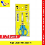 Kijo Student Scissors 5inch 13cm± Stainless Steel #2345 #KIJO #Student #Scissors #Gunting #剪刀 #Stationery #卡装学生剪刀