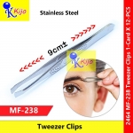 【12-PCS】 V Shape Tweezer Flat Mount / Sepit Janggut / Twizzer / Sepit Uban Penyepit Bulu #不锈钢 #拔毛器 #镊子 #2464