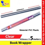 Kijo PVC Clear Book Cover Wrapper 450mm± X 5meter± #7650 #BookCover #BookWrapper #Kijo #PembalutBuku #Plastic #包书纸