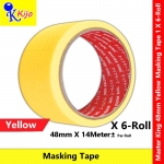 Master King Yellow Masking Tape Painting Tape Marking Tape 14meter± #PitaPekelat #MaskingTape #PaperMarkingTape #yellow