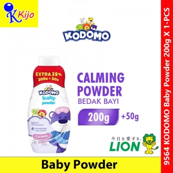 KODOMO Baby Powder 200g X 1-PCS ~ Calming Powder Bedak Bayi #KODOMO #LION #JAPAN #9564