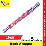 Kijo PVC Clear Book Cover Wrapper 450mm± X 5meter± #7650 #BookCover #BookWrapper #Kijo #PembalutBuku #Plastic #包书纸