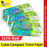 Cutie Compact Toilet Tissue Rolls Kertas Tisu DWI Lapisan Twin Ply Tissue Cutie Compact Toilet Rolls