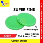 Acrylic Super Fine Carrom Striker 7g 48mm X 5mm ~ Green #4904 #SuperFine #Acrylic #CarromStriker #7g