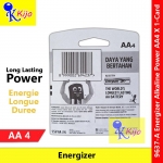 Energizer Alkaline Power AA BP4 X 1-Card #E91 #Energizer #EnergieLongueDuree #AlkalinePower #9637-A #AA #Battery