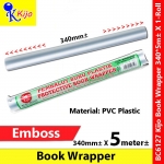 Kijo PVC Emboss Book Cover Wrapper 340mm± X 5meter± #6127 #BookCover #BookWrapper #Kijo #PembalutBuku #Plastic #包书纸
