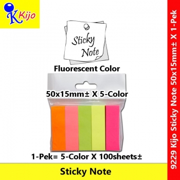 Kijo 50x15mm± Sticky Note Adhesive Glue Memo Pad Post-it Note #9229 #StickyNote #MemoPad #Post-it
